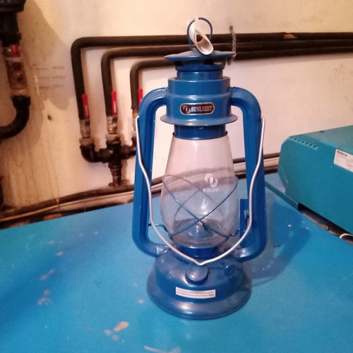 Storm Lantern "Θυελλης" Metal Blue Large