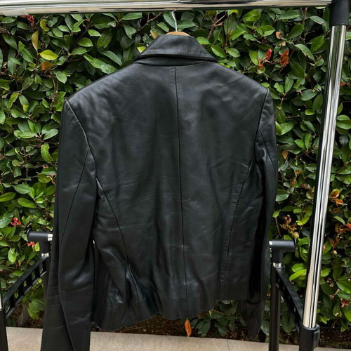 Rollini 100% leather women's jacket used, size M, black-purple
