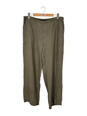 Gudrun Sjödén women's linen pants size L like new, green