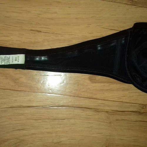 Lejaby strapless bra 90C with silicone used, black