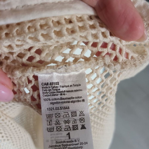 Maison Scotch blouse new, beige, size S