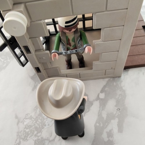 Playmobil Western Mega Lot used with Sheriff, Bank, Stagecoach & 13 Figures