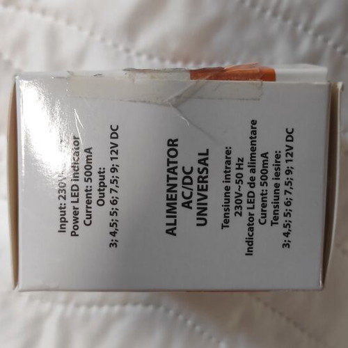 Kemot Regulated Adaptor URZ1186 AC/DC 500mA new