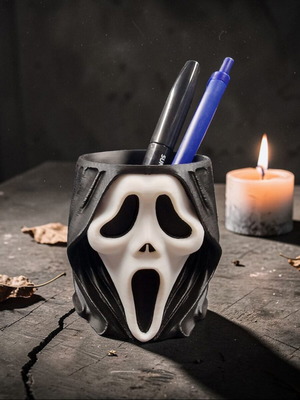 Pen Holder Scream 3D printed inspired by the movie