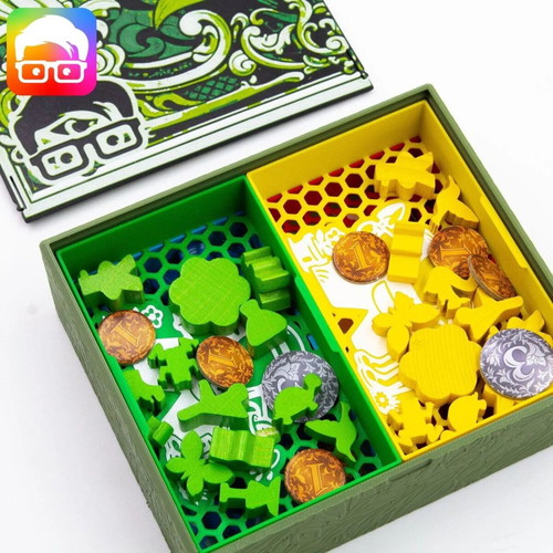 Botanicus Board Game Organizer with Greenhouse Insert new