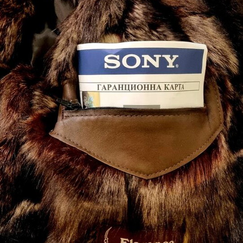 Winter lambskin fur coat size L Forebelle like new with gift cap