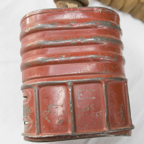 1940 British Army Gas Mask used with soldier's case