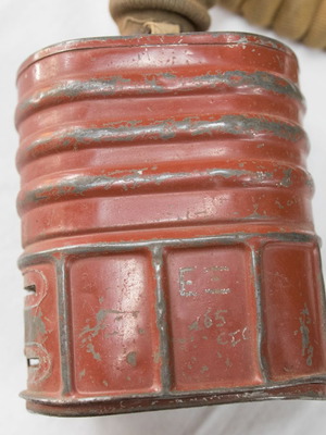 1940 British Army Gas Mask used with soldier's case