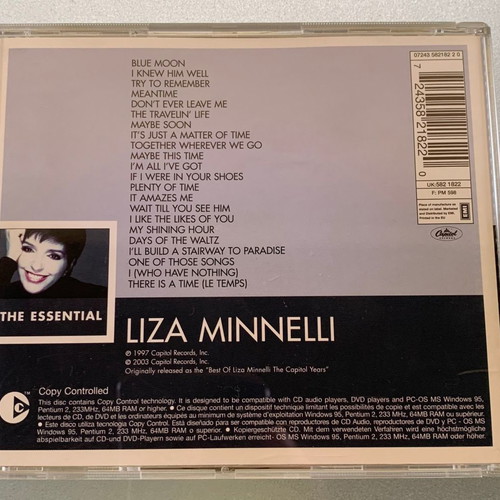 Liza Minnelli The Essential Collection CD used