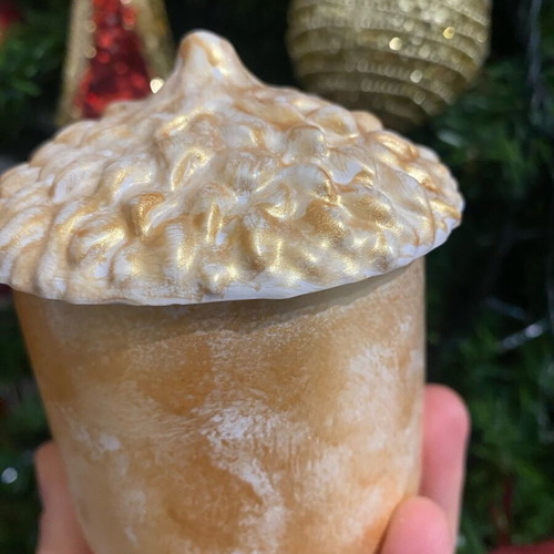 Soy Wax Candle Handmade Acorn-Shaped Container with Choice of Scent