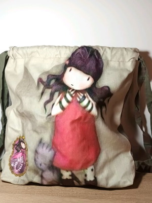 Sandoro handmade backpack bag used, multicolored