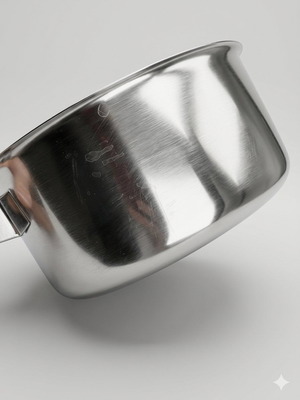 Κατσαρόλα μεταχειρισμένη χωρίς καπάκι από ανοξείδωτο ατσάλι