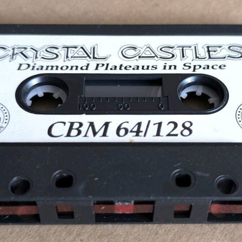 Crystal Castles Diamond Plateaus In Space Commodore cassette US Gold