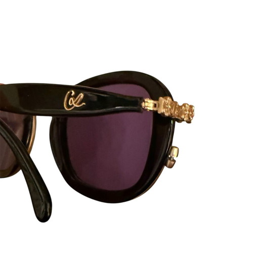 Christian Lacroix sunglasses used, black and gold