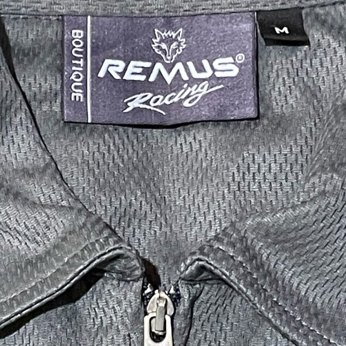 Remus Racing Tech Polo Shirt Quarter Zip Coolmax Performance Grey M like new