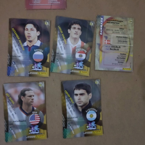 FIFA World Cup 2002 Panini football collectible cards like new, pack of 7