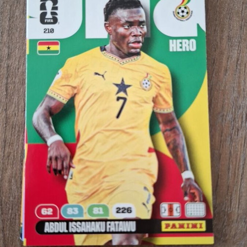 Panini Adrenalyn XL World Cup 2026 Abdul Issahaku Fatawu card new