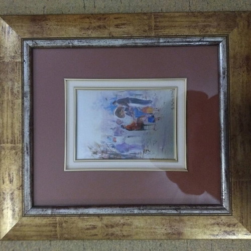 Painting by Spyros Diakoumakos like new, 44x39 with frame