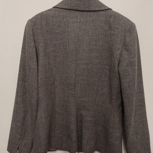 Gray jacket used, padded and lined, size M