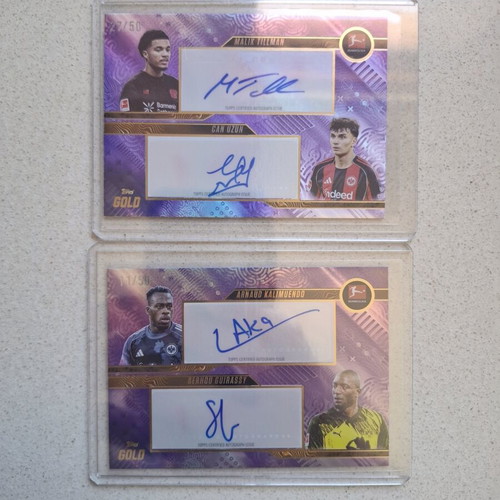 Topps Bundesliga Gold 2025/26 Dual Autographs Pack of 2