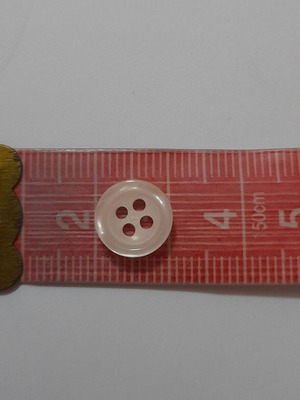 Σετ 12 κουμπιά με εφέ πέρλας χρώμα ιβουάρ 10 mm καινούργιο