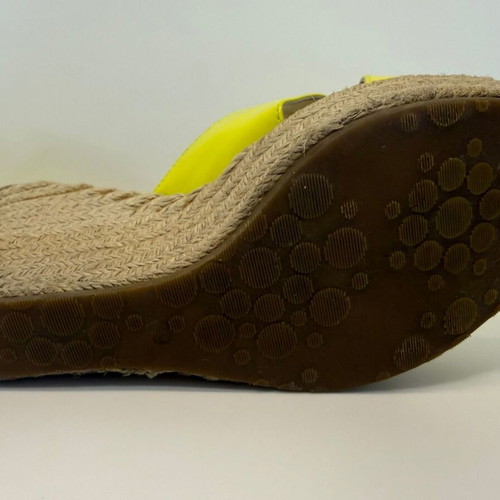 Fratelli Karida platform heels used, fluo yellow, size 39