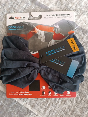 Odlo bandana and AlpineTec coolmax scarf with UPF 40 sun protection new