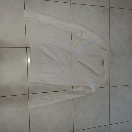 Bershka white cardigan like new, size XS