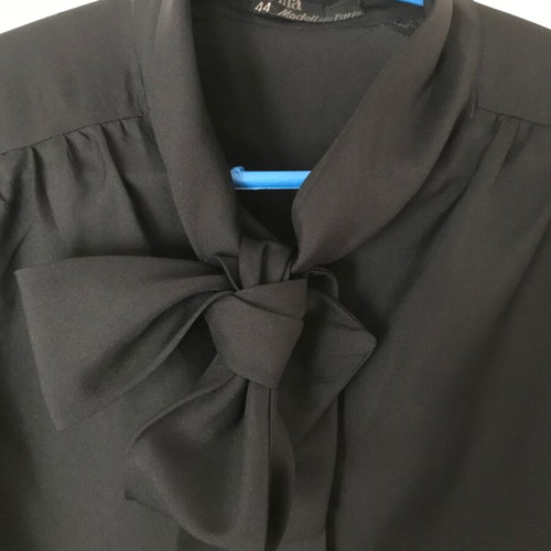 Vintage black shirt used, size XL 42, polyester
