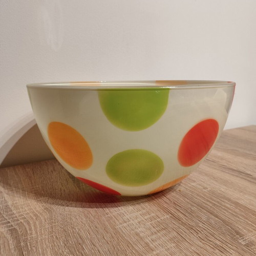 Vintage Walther Glas Love Plates glass salad bowl like new