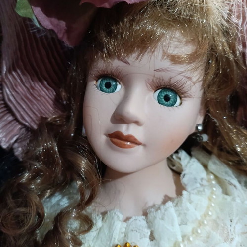 Vintage porcelain dolls used, pack of 7, various sizes