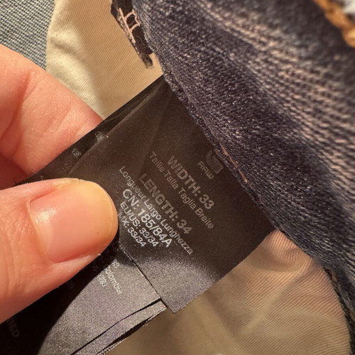 Jeans Raw size W33 L34 like new, blue