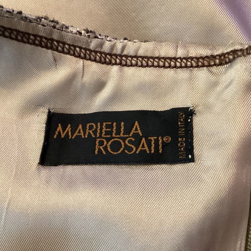Mariella Rosati pencil tweed dress like new, brown beige