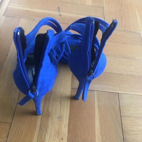 Zara blue high heels size 38 like new