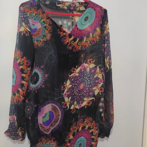 Desigual women's blouse used, multicolor, size M