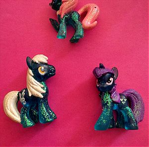 Hasbro My Little Pony Friendship is Magic Mini Glitter Figures Lot of 3