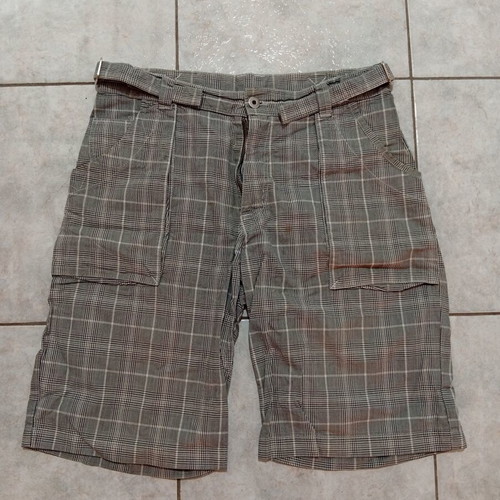 Bermuda shorts used, size 30, gray, waist 42.5 cm