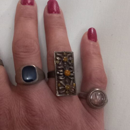 Vintage rings silver 925 and bronze like new