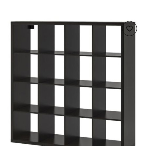 IKEA KALLAX black bookshelf with drawers