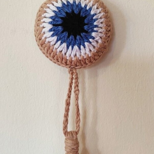 Knitted eye new, decorative hanging for baby