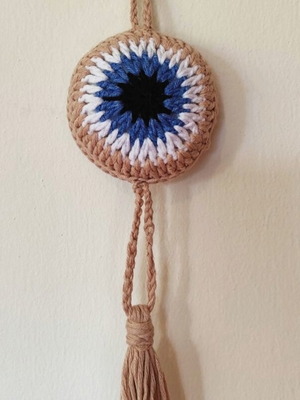 Knitted eye new, decorative hanging for baby