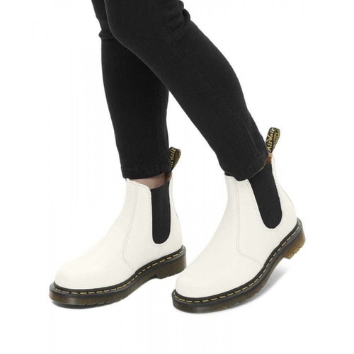 Dr. Martens 2976 Yellow Stitch Chelsea boots new, size 37, white leather