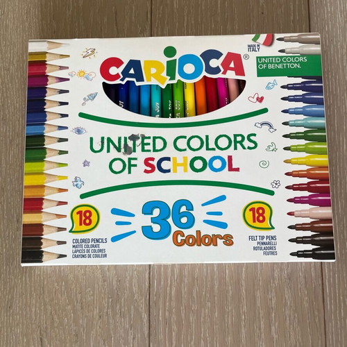 Carioca United Colors of School painting set new, 36 colors