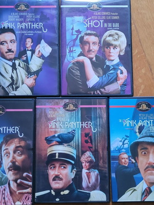 Pink Panther DVD used, 5 movies with Peter Sellers