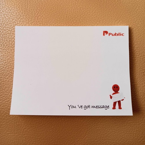 Public promotional post-it 46 sheets new