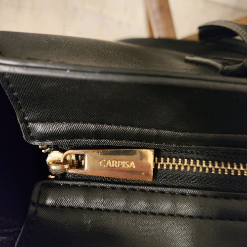 Caprisa shopping bag used, shoulder, black with red heart detail