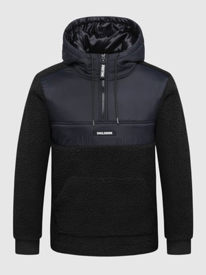 Smilodox Sherpa Fleece men's hoodie used, black, size M