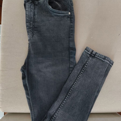 Bershka Super High Waisted Jeans Like New, Black, Size S