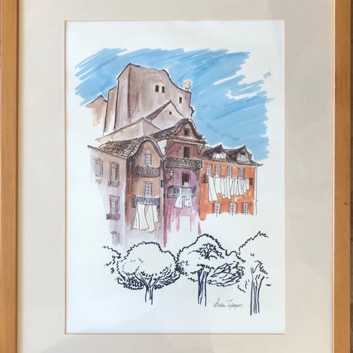 Painting by Aliki Tomprou 55x35