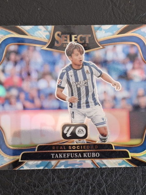 2025-26 Panini Select La Liga #228 Takefusa Kubo Winter Camo Parallel